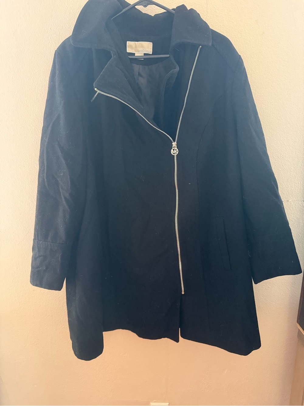 Michael Kors Black Zip Coat